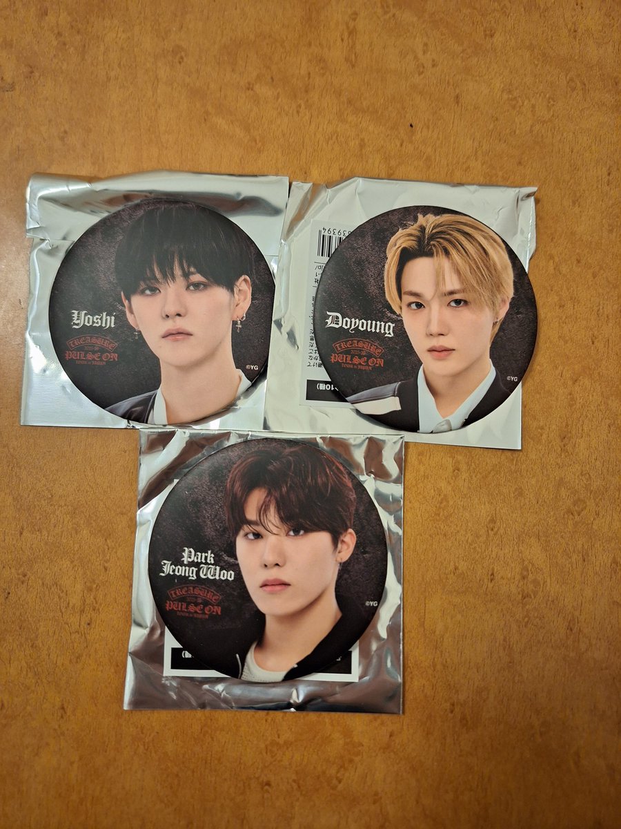 TREASURE缶バッジ交換
譲)ヨシ、ドヨン、ジョンウ

求)ジュンギュ

Kアリ両日手渡しのみ
お気軽にお声かけください。
#treasure交換　#treasure譲