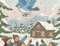 archie96717's tweet photo. 📬 Blu, please deliver this to the wonderful folks at Camp Haven: even in the snowy weather, Blu's juggling letters like a pro! Check out this cozy moment—it's pure holiday magic! — Sent with DataHaven 💙 @DataHaven_xyz https://t.co/n8Axu0D7zg