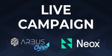 gea1780334's tweet photo. The $NEOX campaign is live at @arbuschirps
π― 5 million $NEOX in rewards
ποΈ From 15/12 to 15/01
π
Guaranteed prize for the Top 100 participants
β‘οΈ Exclusive bonus:
Stakers from $ARBUS receive +10%
@NeoxInfra taking the ecosystem forward
#NEOX #ARBUS https://t.co/94h7voJRlD