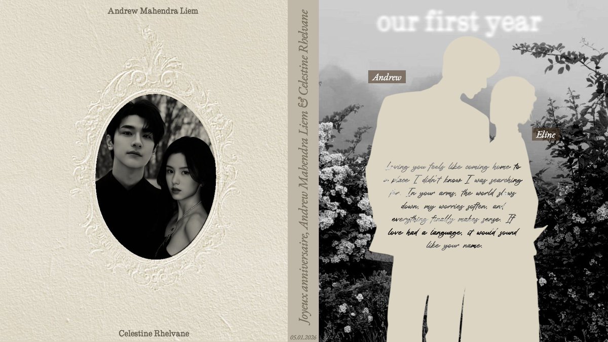 rhelvane's tweet image. ㅤ 
ㅤ ㅤㅤ 𝐂𝐇𝐑𝑶𝐍𝐈𝐂𝐋𝐄𝐒 𝑶𝐅 𝐔𝐒:
ㅤ ㅤ ㅤ365⠀DAYS⠀IN⠀LOVE.⠀

ㅤ ㅤ ㅤThrough all the  days and nights,
ㅤ ㅤ ㅤour love grew deeper and closer.
ㅤ ㅤ ㅤ⋆˙⟡ @liemdrew
ㅤ