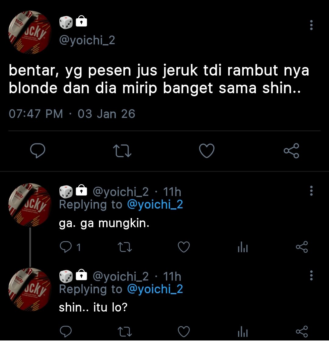SAKADAYSFESS's tweet image. Sakadays!fanfic nagushin au oneshoot
cw // bxb, nagumo x shin, harsh words
nagumo tidak menyangka, dia bertemu shin untuk sekali lagi untuk sekian lama di tempat mereka biasanya?

tertarik? drop ur @ atau tunggu aku reply tweet ini sama au yg udh jadi