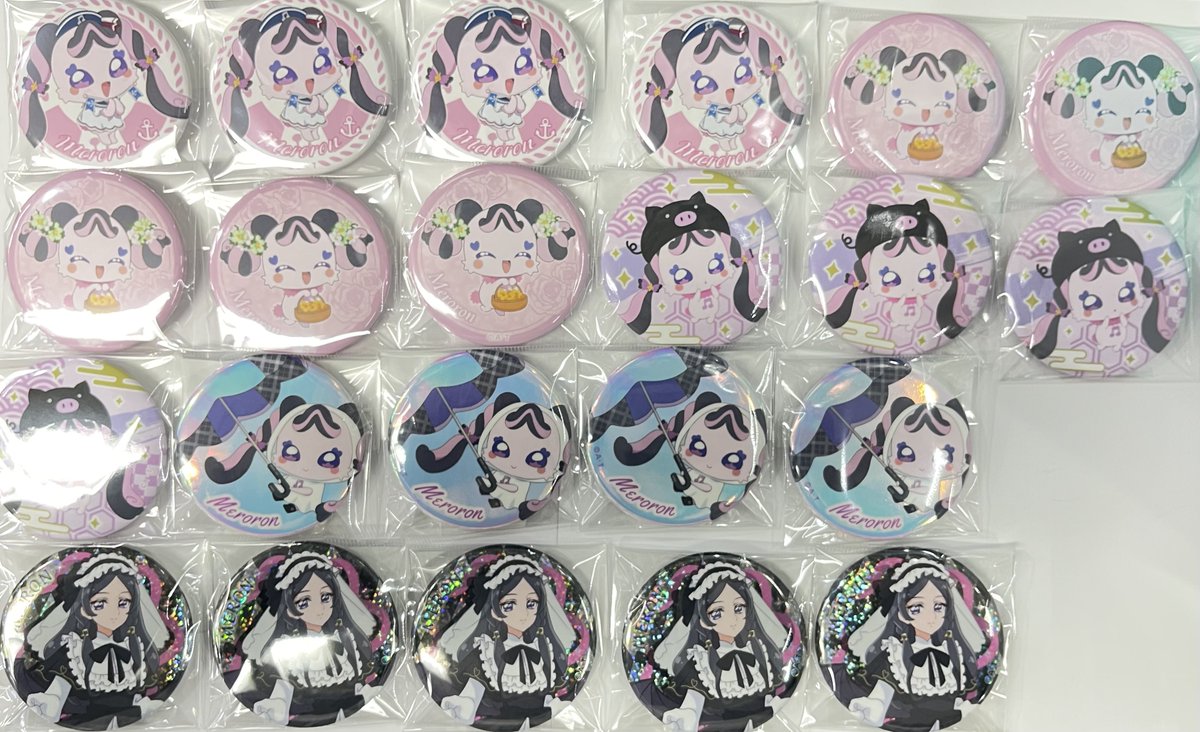 info＞ メロロン、田中めろんさんの缶バッジ各種入荷しました💖 この