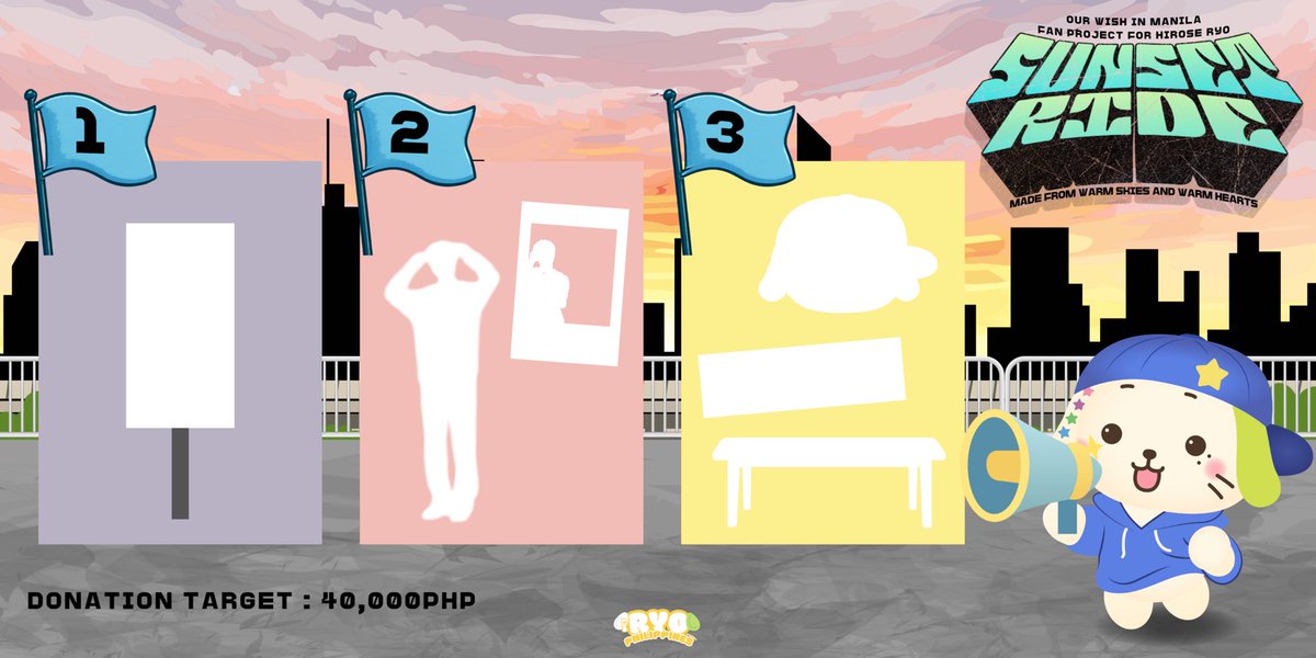 A gift for Ryo under the Manila sky! 

We’re starting our donation drive to make Ryo’s return to the Philippines extra warm. Let’s show him the "kilig" and energy only PH WISHzens can give!

Donation Link: tinyurl.com/SunsetRideWith…

Let’s ride this sunset together! 

#NCTWISH #RYO