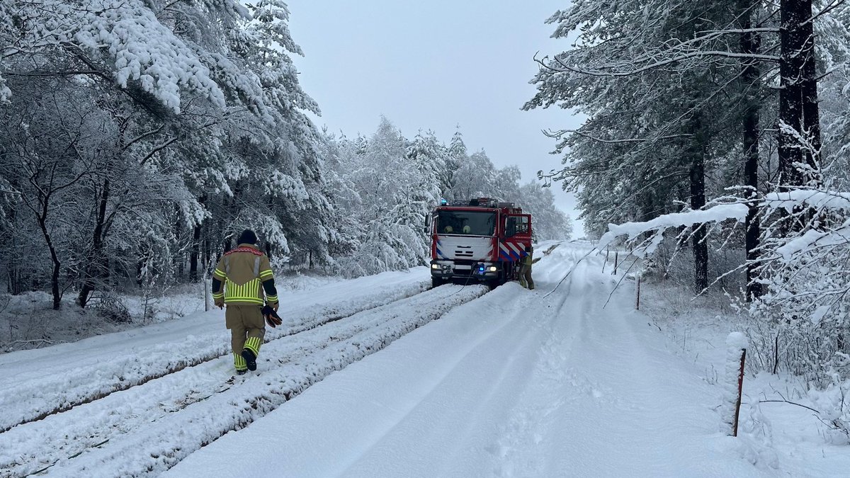 Stormschade en incidenten door sneeuw in Utrecht