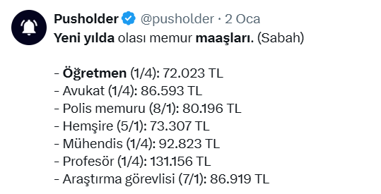 🚨 Buradan gerçeği duyuralım:

Ocak ayında mesleğinin ilk 10 yılında olan öğretmenler 63.000 – 65.000 TL aralığında maaş alacak.

En çok övgü yapılan, en çok fedakârlık beklenen;
ama kamuda en düşük maaşlardan birini alan meslektir öğretmenlik.