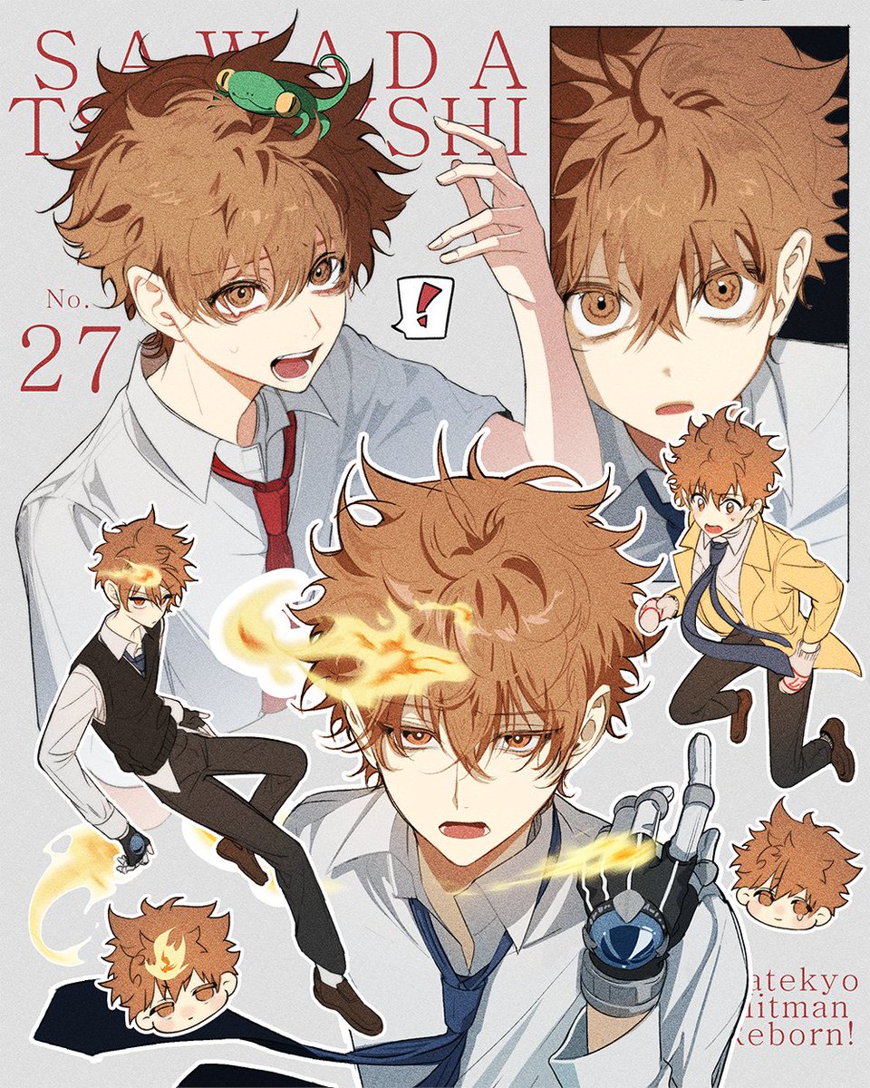 #KHR 가히리 보면서 그렸던 츠나.. 집밥 먹는 기분