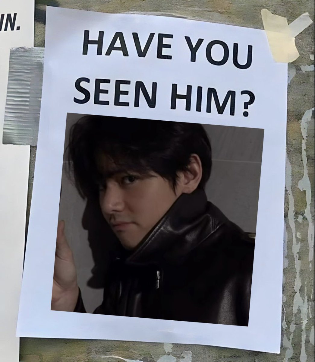 vantecheries's tweet image. taehyung come back the kids miss you