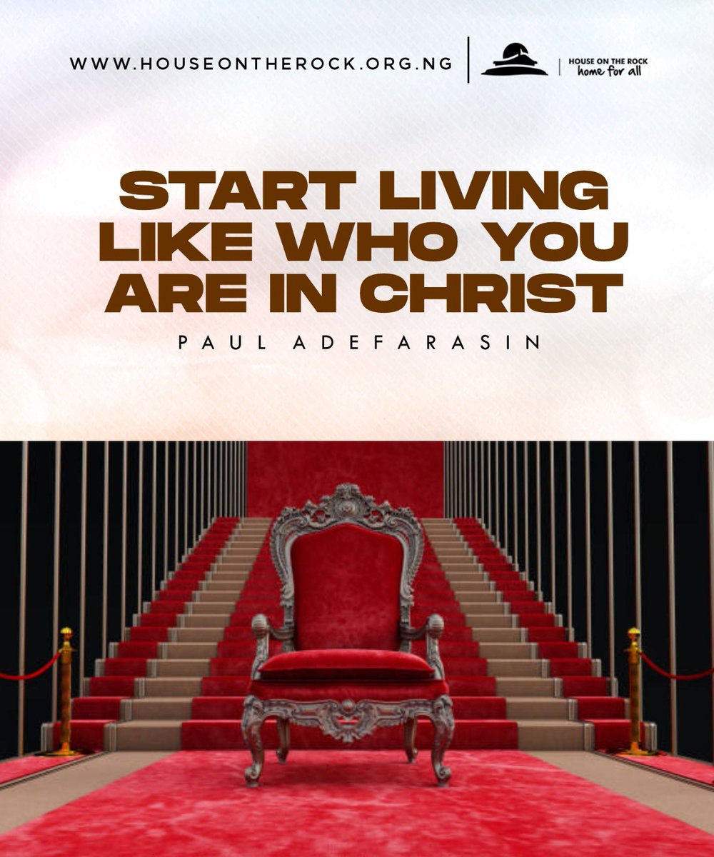 HouseOnTheRock's tweet photo. It is in His presence that your mind is renewed and releases the mindset of Christ.
Stop living from your old identity.
Start living from who you are in Christ.
#HOTRService
#HOTRCommunion
#HouseOnTheRock
#HOTROnline https://t.co/l1TezBbdZ2