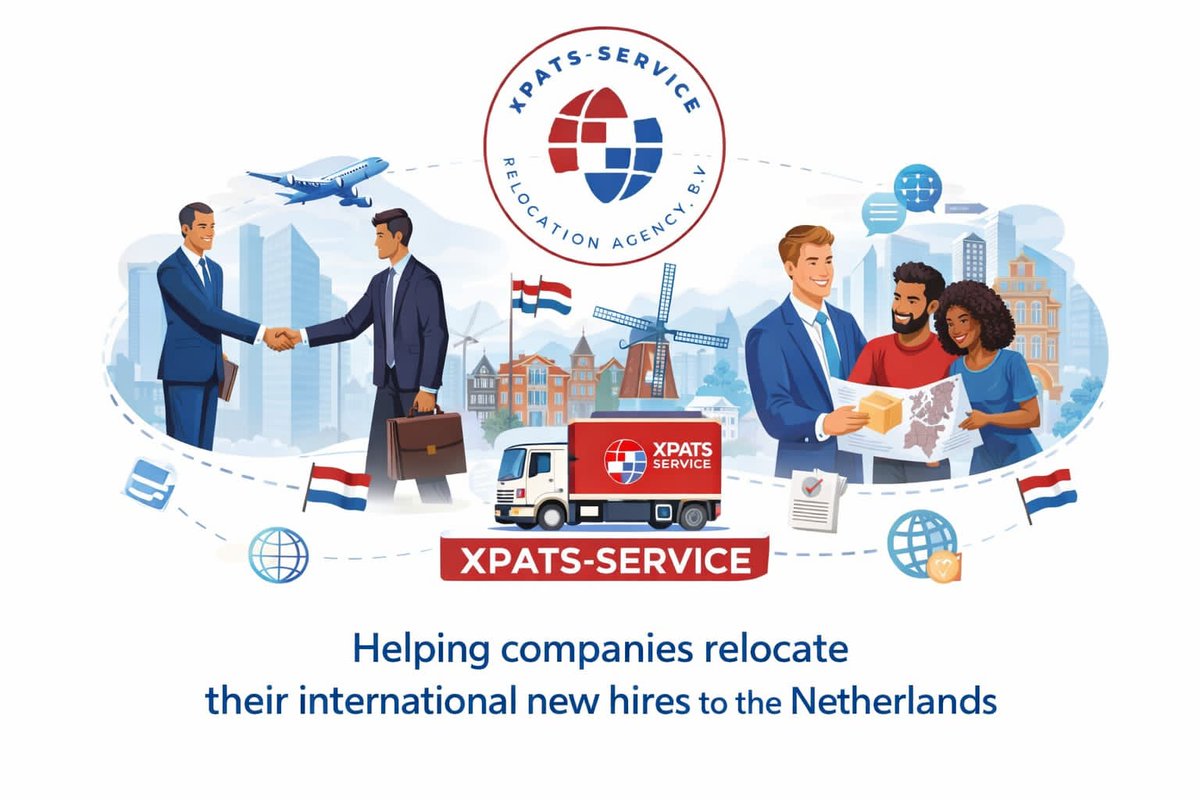 XpatsService's tweet image. #relocate your #newhires #expats to the #Netherlands with Xpats-Service Relocation Agency B.V.✈️
📧 Contact us now: info@xpats-service.com