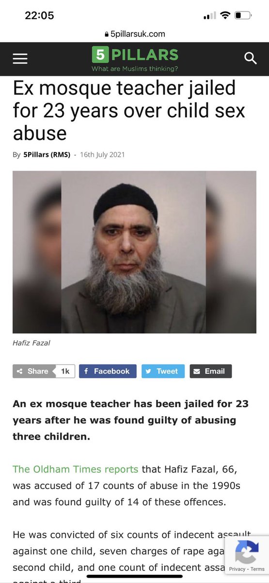 Hafiz Fazal, 66

Pakistani 

Rapes 7 year old kids 

Need to know more or shall we just deport the bastard?

I need follows and reposts …