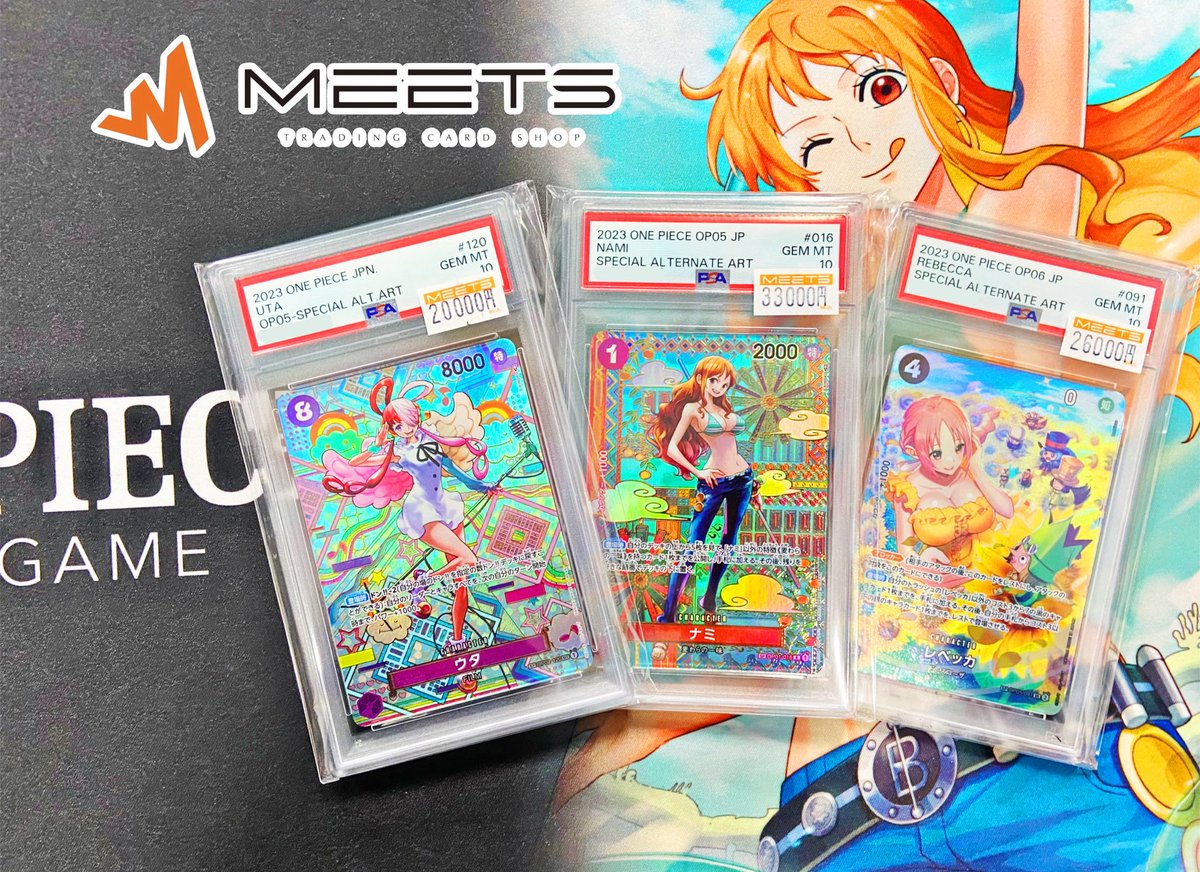 MEETS店舗情報📣 ‧º·˚ #ワンピースカード 💕レディースPSA10 𝒑𝒊𝒄𝒌