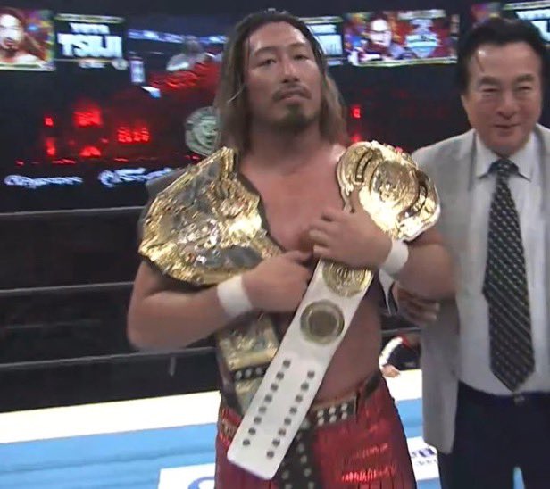 Zackwwe10's tweet image. Yota Tsuji Defeats Konosuke Takeshita To Retain His IWGP Global Heavyweight Championship And Become The New IWGP World Heavyweight Champion!!!!

What. a Match!!

#WRESTLEKINGDOM