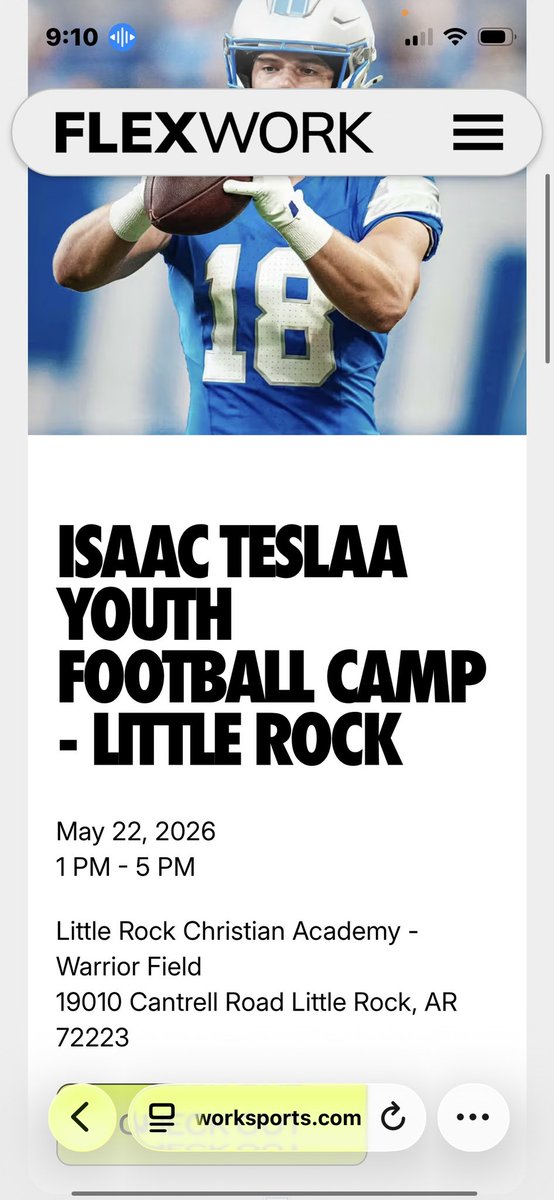 Isaac Teslaa football camp #AGTG #football #reciever