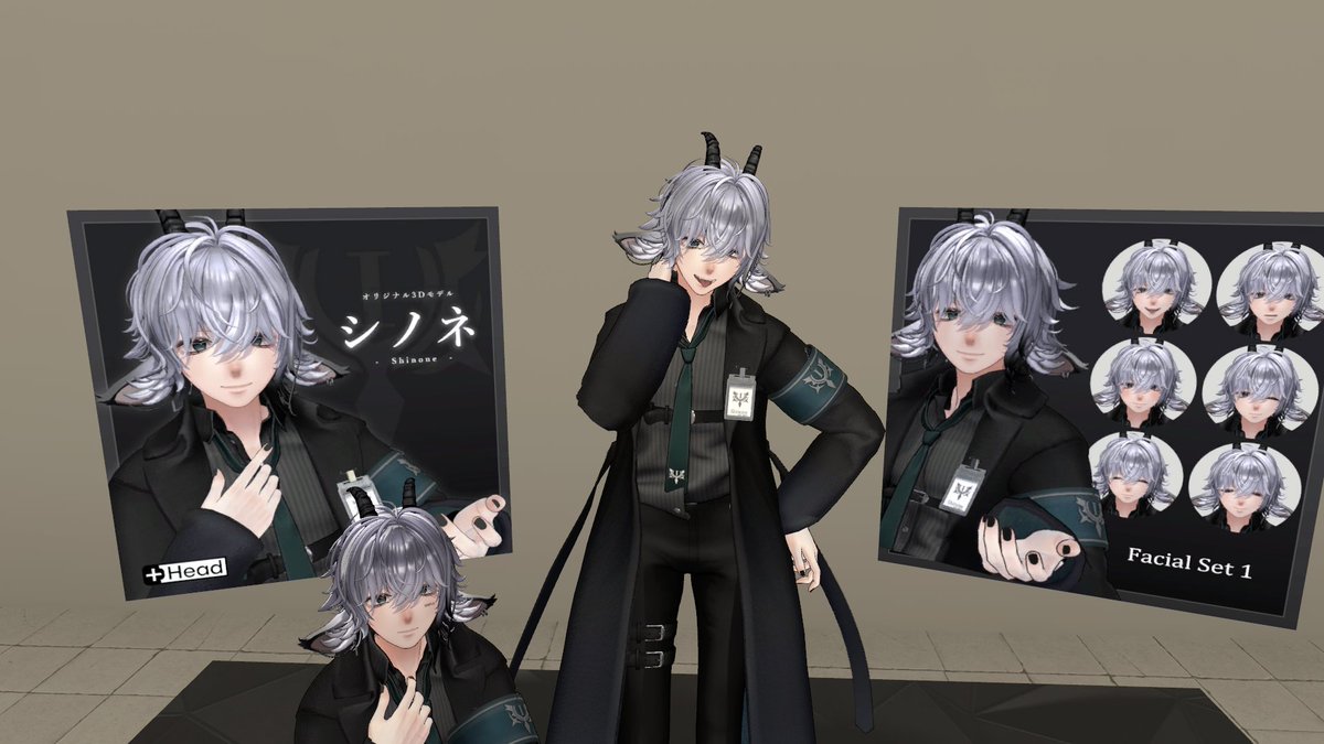 Andoran_VRC's tweet image. 🌸PolygonLoading様にシノネを展示していただきました🌸
FUJIYAMAやSuRroomなどで試着できます🐐楽しんでね！
#Shinone_3D #どらどらあんどらん