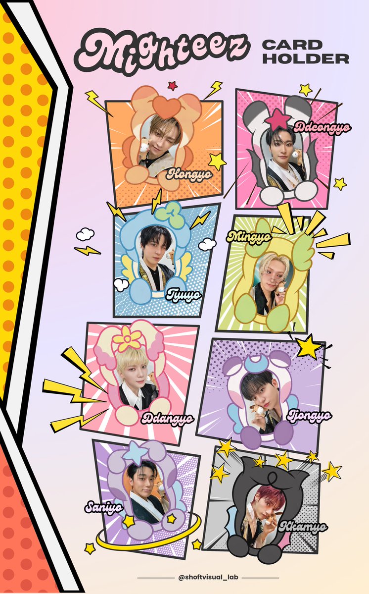 shoftvisual_lab's tweet image. [rt &amp;amp; like are appreciated]

💫⚡️ATEEZ Mighteez Card Holder by @shoftvisual_lab ✨
ㅡ
Pre-Order Date: 05 - 10 Jan. 2026
ㅡ
🌐 Open for WW/GO, please DM!
📦 Available pick-up at IYF Jakarta 2026
📩 Order only via DM, do mention on reply after DM❗️

Please check details below જ⁀➴
