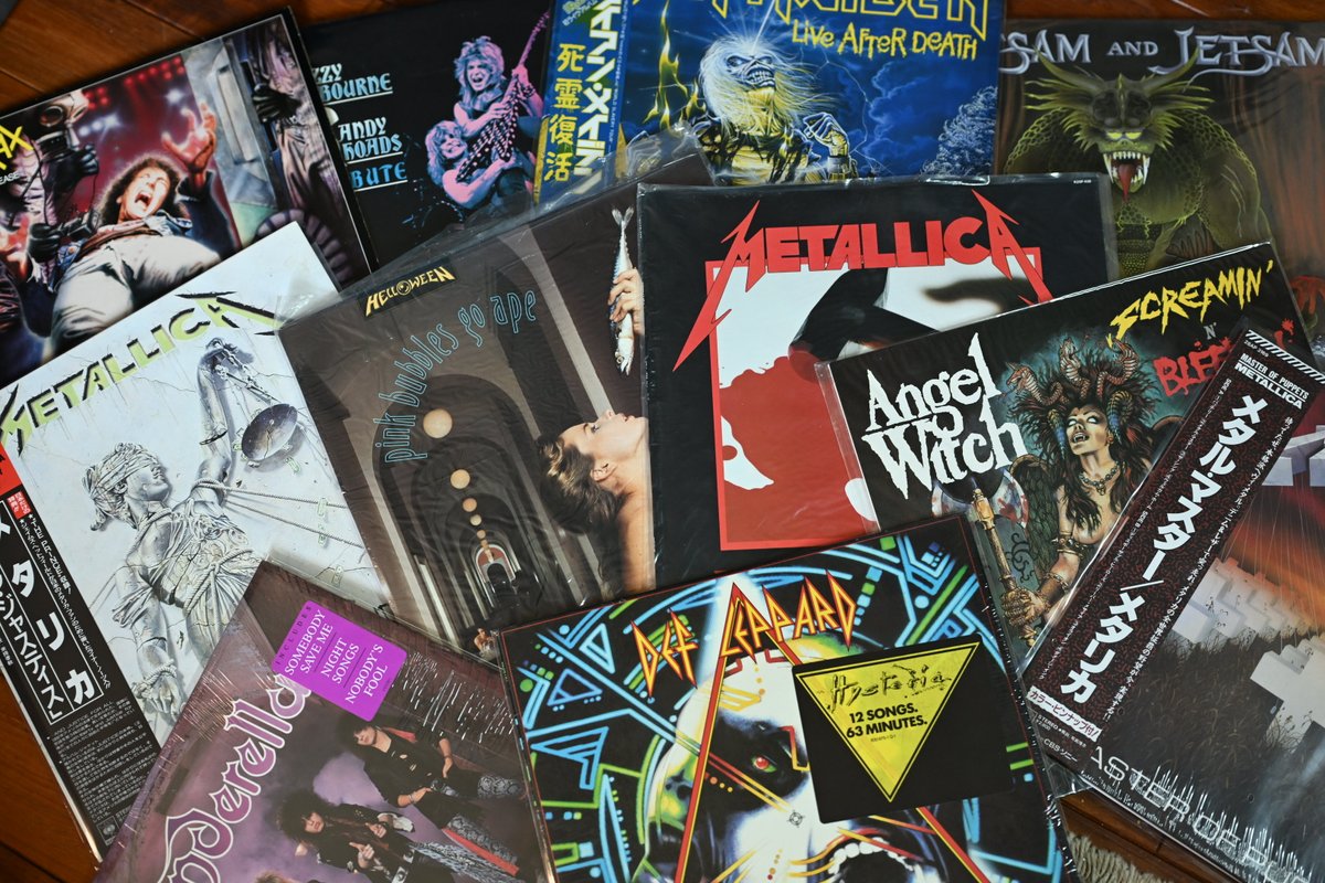 HM/HR LPレコード４枚セット 実家からKIDS期の俺のHM/HRのレコード4箱分を持ち帰ったら高額か人気盤