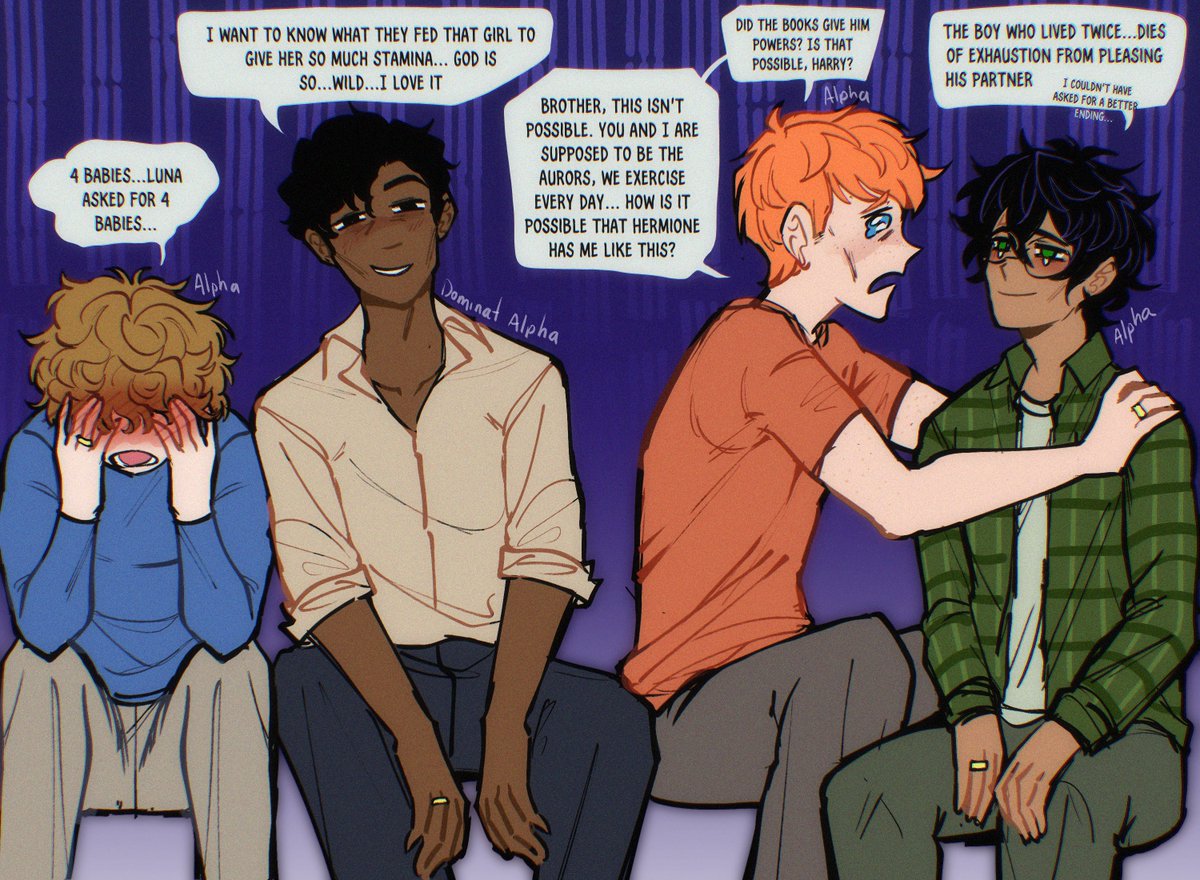 Khajeel3's tweet photo. A new year, a new opportunity to have children...or so they say.  #Drarry #hpdm #HarrypotterAU #Romione #Blinny #Lovebottom #OmegaverseAU https://t.co/KfRf7JTYp0
