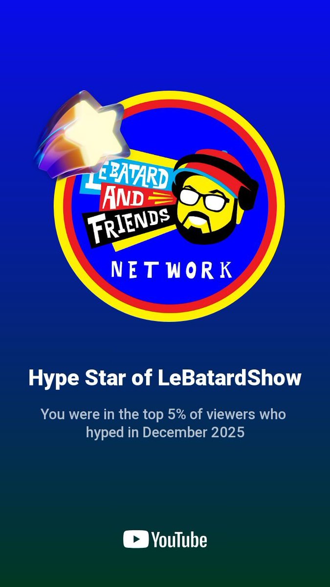 I just scored a new YouTube badge <a href="/LeBatardShow/">Dan Le Batard Show with Stugotz</a> youtube.com/channel/UCAIZ3…