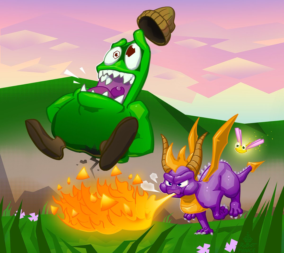 the_robotmenace's tweet photo. It was either this or the horns

(Based on the original PS1 Spyro designs) https://t.co/o0TKZ2yRbO