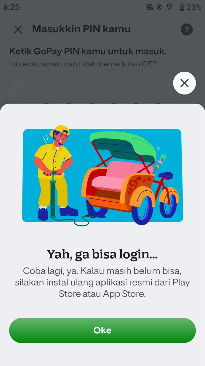 DWNCR's tweet photo. @gojekindonesia min ini kenapa yah, dr kmrn gini terus, sblmnya hp saya ke reset factory https://t.co/teZzM3kZAa