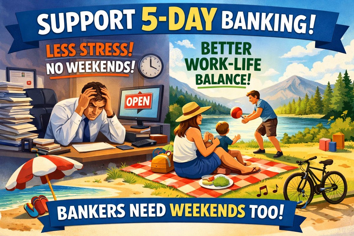 Equality before law cannot be conditional.
When regulators work 5 days, denying the same to bankers lacks reasonable classification.
Dignity of labour is a constitutional value.
#5DayBankingNow ⚖️
