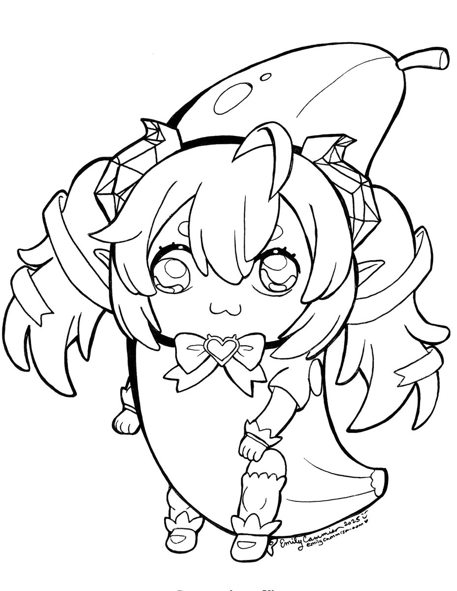 ECIllustrator's tweet photo. Enjoy this @chibidoki coloring page I drew, free for all to color! Also I adore Chibidoki, she is hysterical 😆 🤣  #chibidoki #chibidokiart #vtuber https://t.co/ySdnwWMjL9