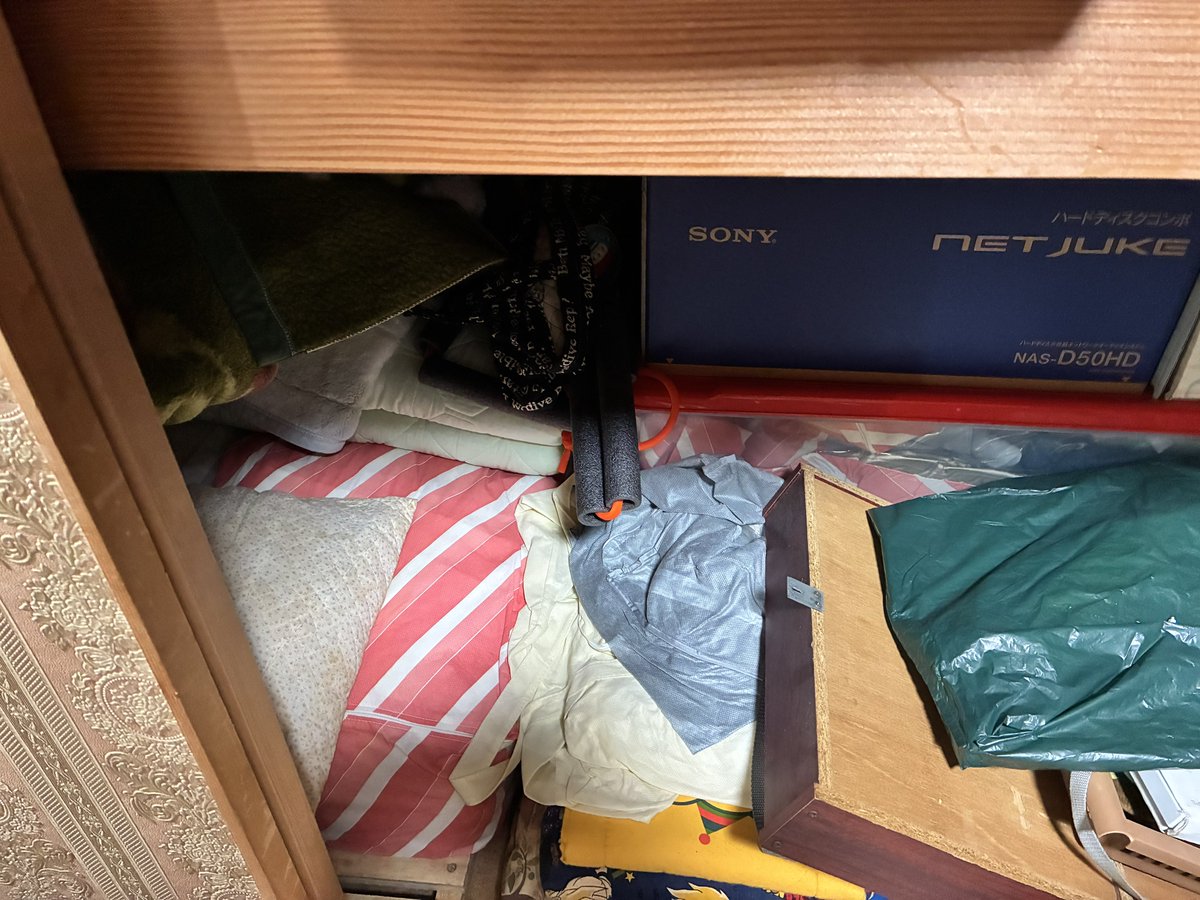 7年前に始めた整理を再開www 押し入れはまたにしようと思い7年経ちまし