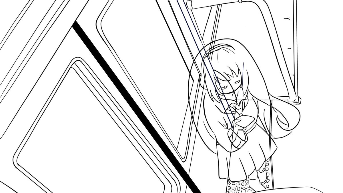 mainnova_'s tweet photo. Boceto de práctica inspirado en una ilustración que he visto. Con ánimos de comenzar a pintarlo ૮₍ ´ ꒳ `₎ა #animationstudio #overlay #background #twitch #twitchemotes #Vtuber #emotes https://t.co/OF0XIm74ar