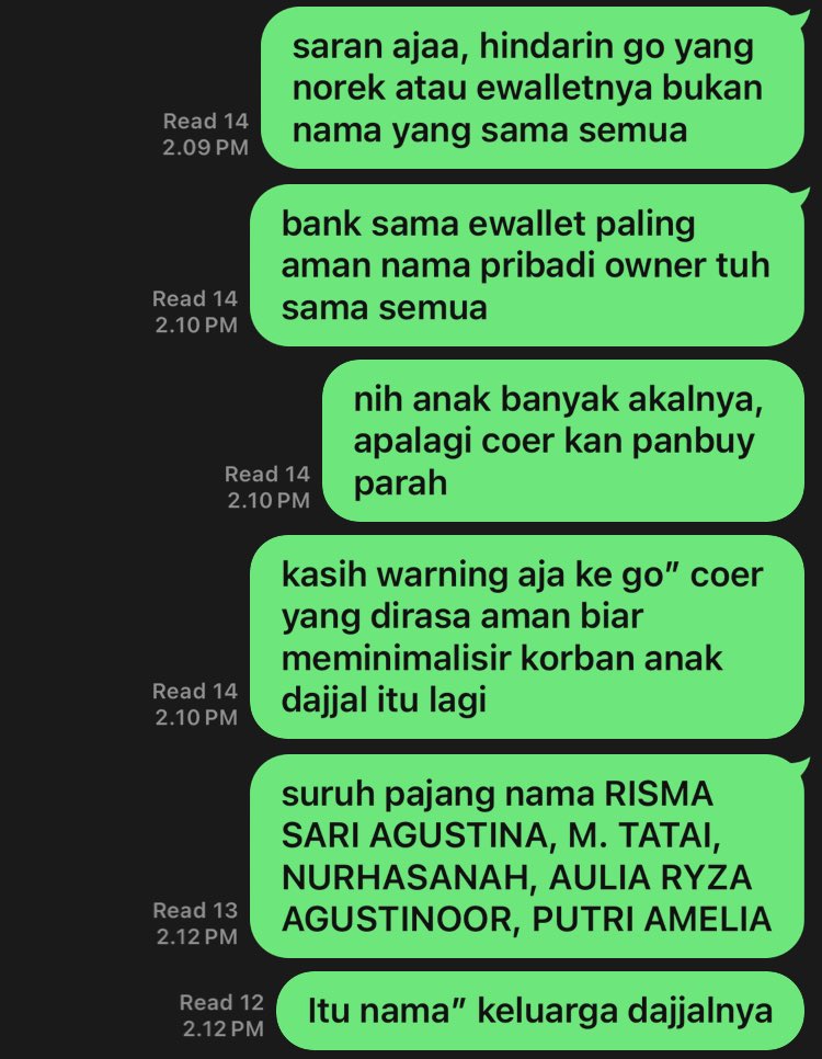 Tetehnya_Acil's tweet image. ‼️WARNING‼️

NAMA PENIPU YANG PERLU DIHINDARIN KALO ADA DI GRUP ORDER FANDOM MANAPUN

❗️RISMA SARI AGUSTINA
❗️M. TATAI
❗️NURHASANAH
❗️AULIA RYZA AGUSTINOOR
❗️PUTRI AMELIA

MEREKA KELUARGA DARI CHIMA, RASY, YUXIN.