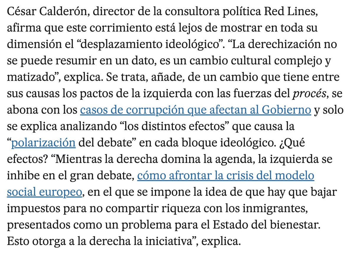 Entrevistado en <a href="/el_pais/">EL PAÍS</a> por <a href="/angel_munarriz/">Ángel Munárriz</a> 

La derecha gana terreno en la batalla ideológica más allá de las urnas

elpais.com/espana/2026-01…