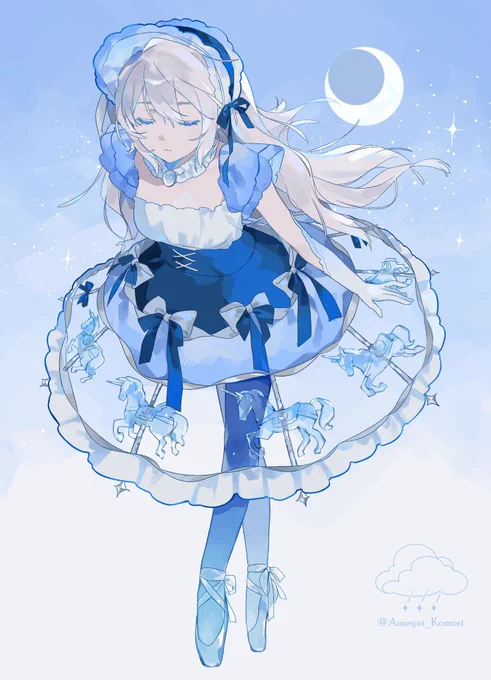 月夜に舞うメリーゴーランド