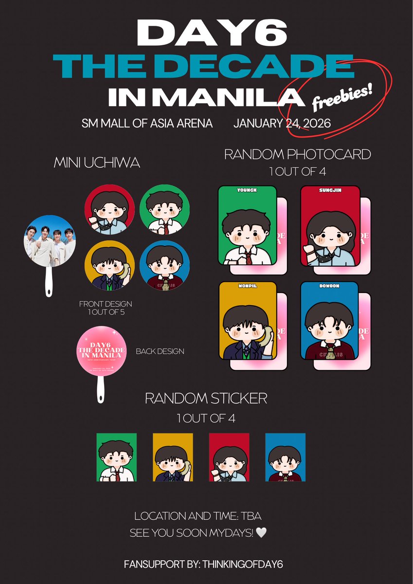 thinkingofday6's tweet image. ✨DAY6 THE DECADE IN MANILA✨

fansupport by @thinkingofday6 

time and place: tba

🍀like &amp;amp; rt this post
🍀show proof on d-day
🍀strictly 1:1
open for trades just dm me! ☺️

see you soon mydays 🥰🫶
#The_DECADE_MANILA #TheDECADEinManila #DAY6_10th_Anniversary_Tour #DAY6inManila