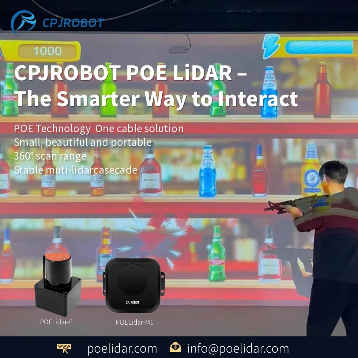 CPJROBOT's tweet photo. LiDAR interactive projection is making “virtual sports” finally feel natural.
No wearables. No controllers. Just run, jump, kick—and the game responds in real time.
https://t.co/KqDMEIPzsi
#LiDAR #InteractiveProjection #VirtualSports #ImmersiveExperience https://t.co/Izeoipx9Aa