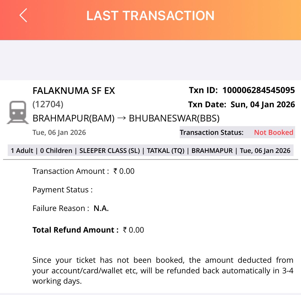 Subrat0910's tweet photo. When will i get my refund ??
@IRCTCofficial @RailwaySeva @RailMadad @AshwiniVaishnaw @RailMinIndia https://t.co/vaKZV3bPga