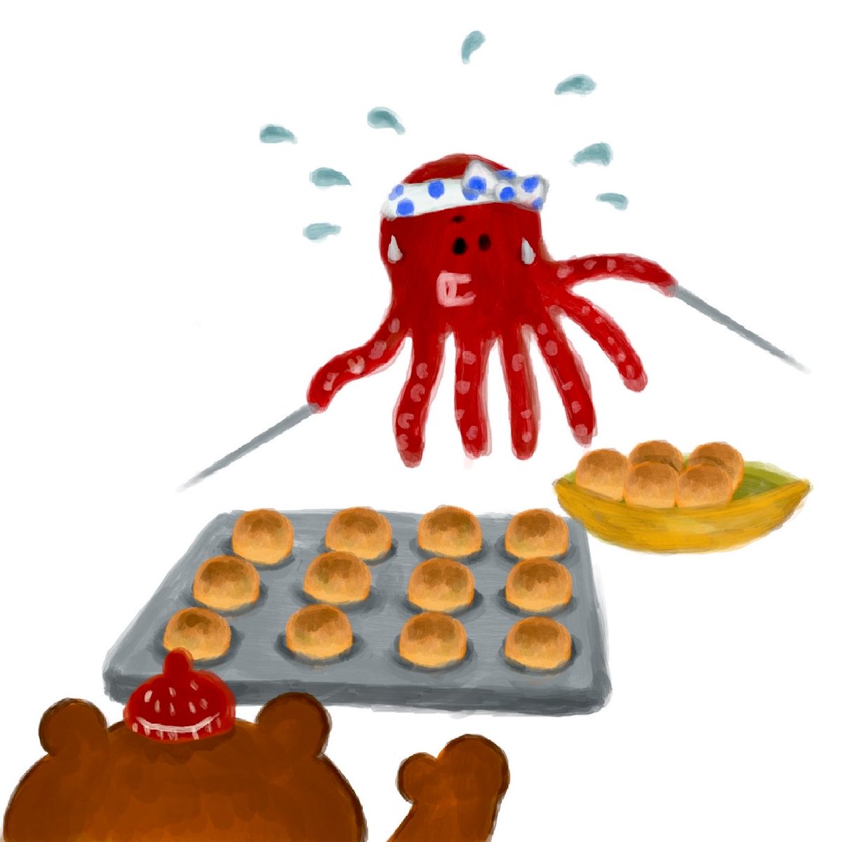 たこ焼き10個ください🐙