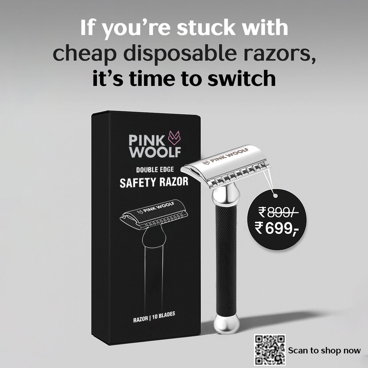 More blades ≠ better shave.
Control does.
Switch.