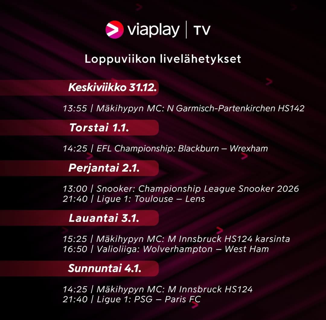MTReitti's tweet photo. Sehän olisi sitten 3/4 #mäkivikko tänään ohjelmassa. 
Kaikki katsomaan. Tulee ihan vapaalta kanavalta Viaplay TV 21.
#ViaplayTalvi #viaplayfi #selostushommia #mäkihyppy #oikeareitti https://t.co/5rRTMcYL3W