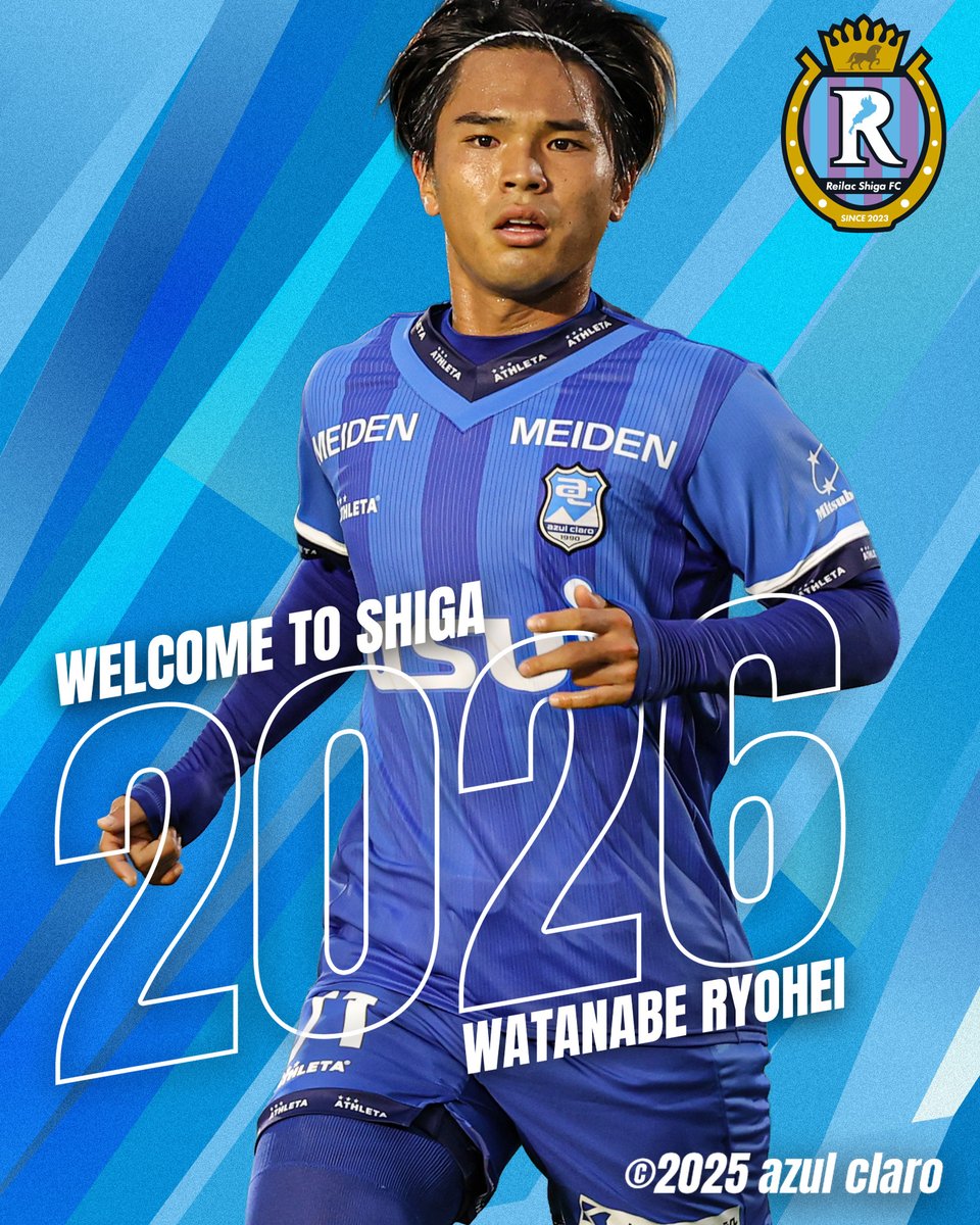 ◢◤𝙒𝙀𝙇𝘾𝙊𝙈𝙀 𝙏𝙊 𝙎𝙃𝙄𝙂𝘼 ◢◤
#サガン鳥栖 より、 #渡邉綾平 (<a href="/ryohei_w0208/">渡邉綾平/Ryohei Watanabe</a>) 選手がレイラック滋賀FCに期限付き移籍加入することが決定しましたので、お知らせします🤝

コメントはこちらから🔽
reilac-shiga.co.jp/news/detail/cm…

#レイラック滋賀