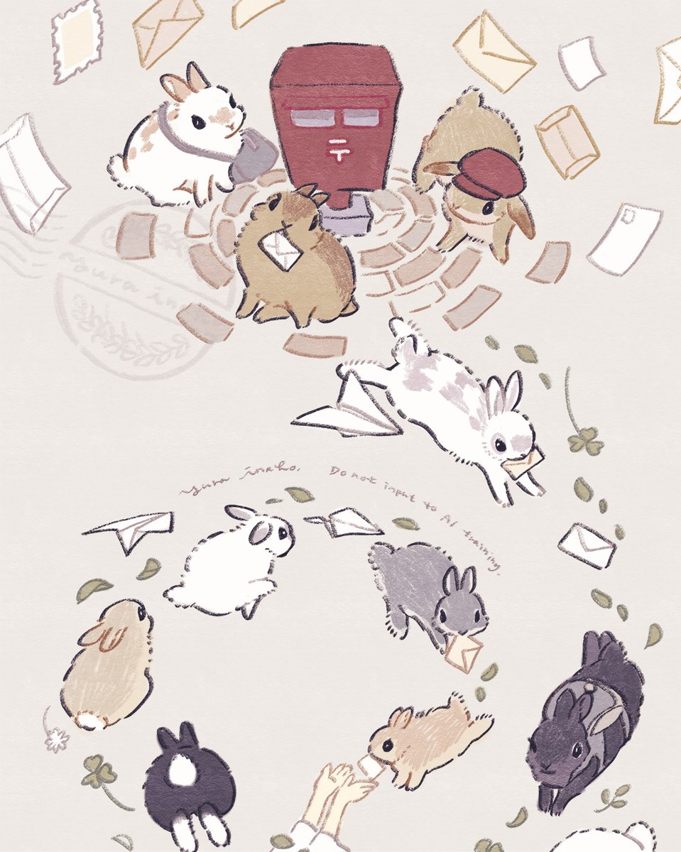 郵便配達員のうさぎ