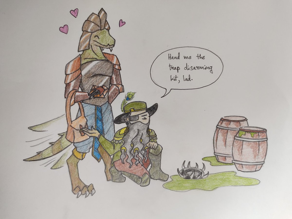 followingfanart's tweet image. My fav ship from #Divinity2, Rahimus x Beast
#DOS #divinityfanart