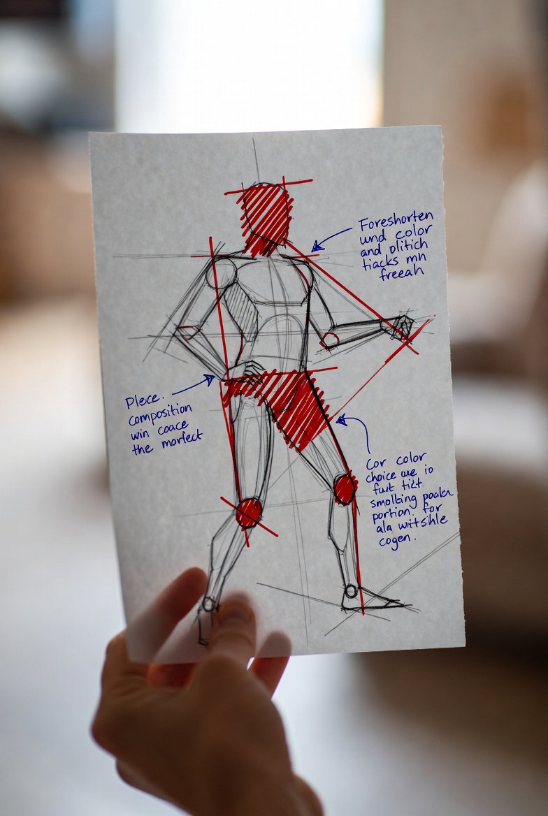 GameDiviner's tweet image. Hello @elonmusk, @grok and @xai?

I have a feature request. Is there any way that you can add a feature to Grok Imagine that can take a user's sketches or paintings and make visual annotated suggestions like the picture below? This would probably be the best use of AI for artists…