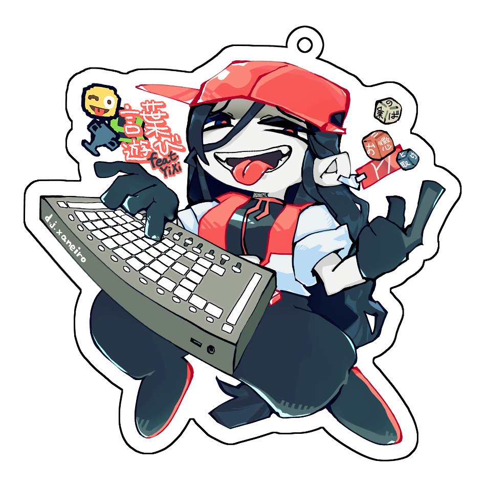 drankberry's tweet image. #ボーマス61 
頒布のお手伝いしたグッズ＆アルバムがBOOTHにて通販開始いたしました✨
アクリルキーホルダー描かせてもろてます🐱🌹