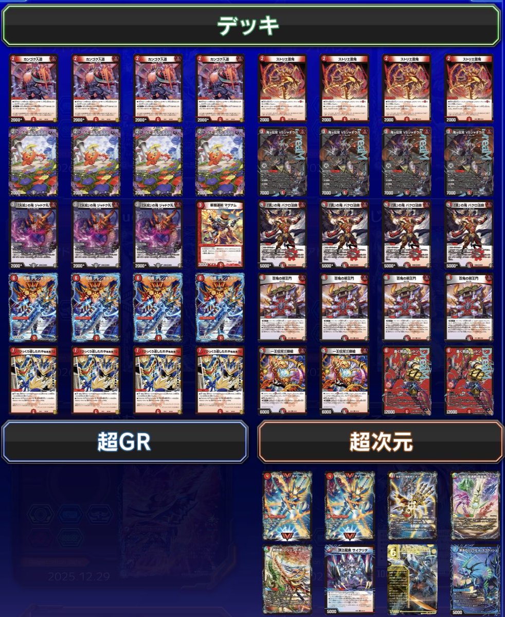 最強ドラグナー決定戦にて フェアリーさんが使用したデッキはこちら