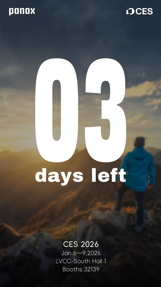 Panox V5 Camera · Global Debut at CES 2026 3 days to witness the next era of panoramic imaging.Las Vegas, see you soon!🥳