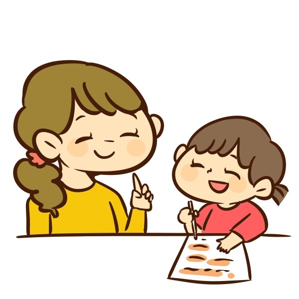 これなにー？👧 ママが描いた絵だよー🐰