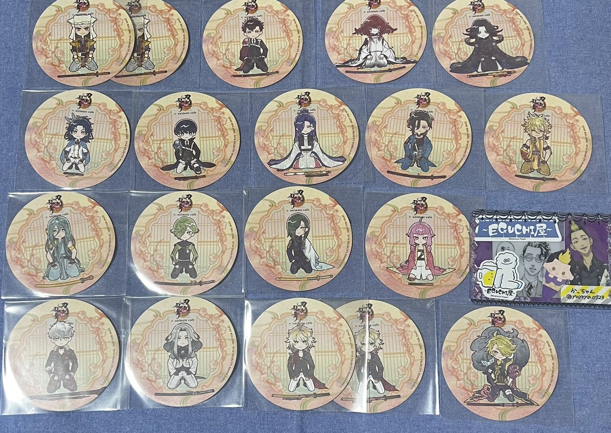 交換】刀剣乱舞 アニメイトカフェ アニカフェ コースター クリアカード