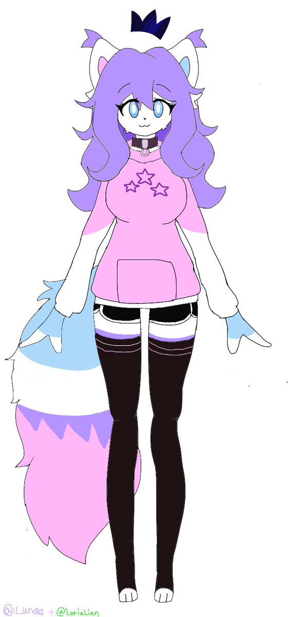 LoriaLian's tweet image. I helped @Star67517486063 draw a new sona on magma.com