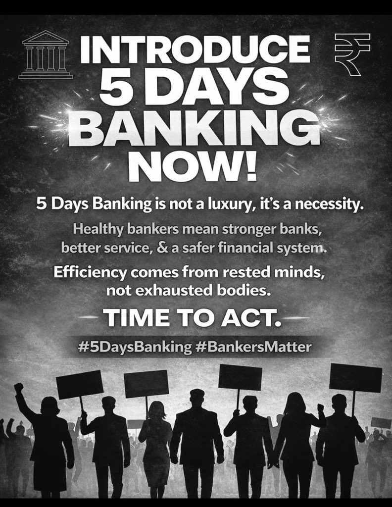 #5DayBankingNow
 
<a href="/narendramodi/">Narendra Modi</a> <a href="/nsitharamanoffc/">Nirmala Sitharaman Office</a> <a href="/nsitharaman/">Nirmala Sitharaman</a> 
<a href="/DFS_India/">DFS</a>
