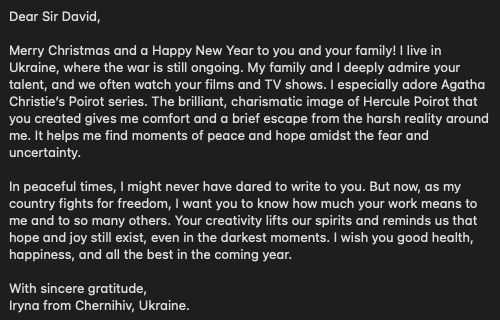 PhysicsWorks_'s tweet image. @DavidSuchet My mom, who lives in Ukraine, asked me to share her message with you. Thank you very much for your time!