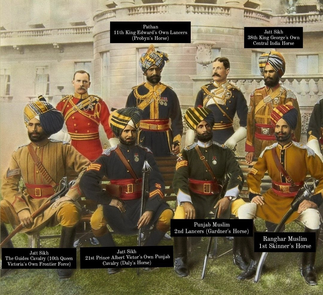 bentheorder2's tweet photo. British Raj soldiers had unreal drip. https://t.co/Ss6HrQD8Ac